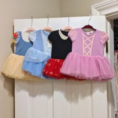 Baby Gap Brand New With Tags Size 3-6 Months Minnie Mouse, Snow White, Cinderella, Rapunzel Top Part Is Sweater Knit Material. Bottom Is Tulle Princess Style Multicolor Tutu Dress For Playtime, Fitted Playful Princess Dress For Playtime, Sleeveless Princess Dress For Playtime, Fitted Purple Dress For Playwear, Playful Blue Tutu Dress For Dress-up, Purple Short Sleeve Dress For Playtime, Pink Short Sleeve Disney Dress, Gap Brand, Sweater Dresses