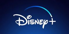 the disney plus logo on a blue background