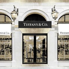 the facade of a tiffany and co store