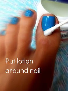 Charisa Darling: Perfect Polish Every Time! Remove Nail Polish, Paint Nails, Astuces Diy, Out Of Place, Q Tip, I Love Makeup, Health And Beauty Tips