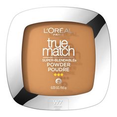 L'Oreal True Match Super-Blendable Oil Free Makeup Powder W7 Medium Deep A pressed powder that provides buildable coverage while minimizing pores and fine lines. This powder foundation is non-cakey, oil-free and non-comedogenic. | L'oreal True Match Super-Blendable Oil Free Makeup Powder W7 Medium Deep At Hy-Vee Minimizing Pores, Loreal True Match, Oil Free Makeup, Makeup Powder, Cool Undertones, Online Grocery Shopping, Powder Makeup, No Foundation Makeup, Pressed Powder