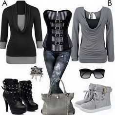 CUTE Corset Outfit, Things For Women, Amazing Outfits, Emo Scene, Recipes Keto, Winter Mode, Fryer Recipes, Komplette Outfits, Gotham