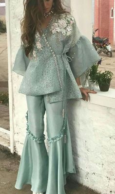 Sharara Designs, Nikkah Dress, Ritu Kumar, Pakistani Fancy Dresses, Pakistani Dresses Casual, Salwar Kamiz