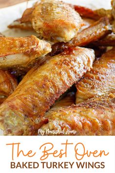 the best oven baked turkey wings recipe