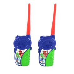 two children's walkie talkies sitting side by side