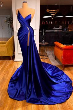 Prom Dress With Split, Luxurious Dresses, Prom Dresses Long Mermaid, Dress With Split, Elegant Prom Dresses, Sweetheart Prom Dress