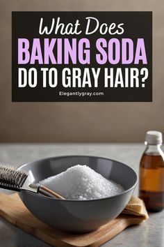 Are you looking for a natural way to refresh your gray hair and turn back the clock? Baking soda may be the answer! Stop Grey Hair, Diy Shampoo Recipe, Grey Hair Remedies, Shampoo For Gray Hair, Deep Conditioning Hair Mask, Deep Conditioning Hair, Diy Shampoo