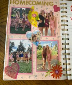 Best Friends Dresses, Dreams Vision Board, Doodles Collage, Senior Scrapbook Ideas, Friendship Travel, Senior Year Diy, Senior Year Scrapbook, School Memories Scrapbook, Tea Cupcakes