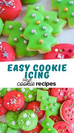 easy cookie icing recipe for christmas cookies