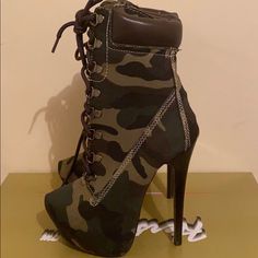 New. Never Worn Red Timberland Boots, Bratz Boots, Camo Heels, Brown Timberland Boots, Ariat Boots Womens, Marc Fisher Boots, Black Patent Leather Boots, Timberland Boots Women, Black Lace Up Boots