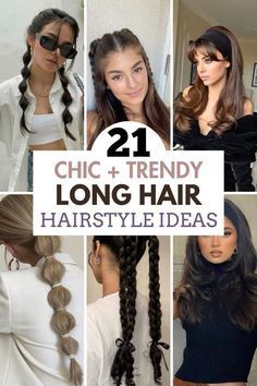 32 Fabulous Long Hairstyles for Women to Rock in 2024 #hairstyle #longhairstyle #longhaircut #longhairstyles Thick Long Hair With Layers, Hairstyle Ideas For Long Hair, Exotic Hair, Style 2025, Long Hair Hairstyles, Try On Hairstyles, Hair And Makeup Tips