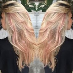 Creative Highlights, Pink Peekaboo Highlights, Pink Peekaboo, Pantone Rose, Peekaboo Hair Colors, Pink Blonde, Peekaboo Highlights, Scene Girl