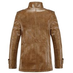 With its contemporary combination of smooth and textured leathers, plus a plush shearling lining, this WestLouis Leather jacket is sure to become a cold-weather favorite. All our WestLouis brand jackets are timeless basics with a comfortable fit. Runs true to size. Perfect Fit Guarantee You only need to provide us with your height weight and collar size and we will do the measurements to give you the jacket that fits you the most. Before Tailoring a jacket, we will contact you with our measureme Men's Leather Jackets, Cowboy Jacket, Winter Leather Jackets, Mens Overcoat, Winter Overcoat, Timeless Basics, Pu Jacket, Basic Jackets, Outwear Jackets