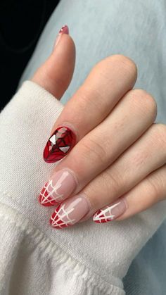 Nail Designs For Teens, Spider Man Nails, Fun Summer Nail Designs, Wow Nails, Cute Simple Nails, Summer Nail Designs, Girly Acrylic Nails