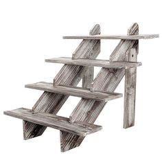 4-Tier Rustic Weathered Wood Retail Display Riser, Brown - MyGift Enterprise LLC Wood Retail Display, Root Beer Float Bar, Torched Wood, Graduation Party Desserts, Rustic Cupcakes, Torch Wood, Wood Display Stand, Cupcake Stands, Brown Kitchen