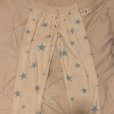 Extra Soft Pj Salvage Pajama Pants With Blue Stars On Them. Striped Details On Bottom Of Pants. Star Pyjama Pants, Star Pj Pants, Low Rise Pajama Pants, Christmas Wishlist Clothes, Pj Pants Aesthetic, Pj Pants Outfit, Fluffy Pajama Pants, Fluffy Pj Pants, Cute Pj Pants