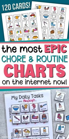 the most epic chores and routine chart on the internet now