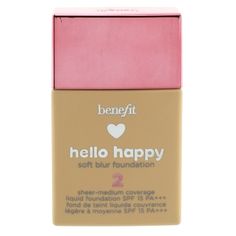 Benefit Hello Happy Soft Blur Foundation 2 SPF15 30ml Gift Sets, Blur, Foundation, Sunglasses, Makeup, Beauty, Make Up