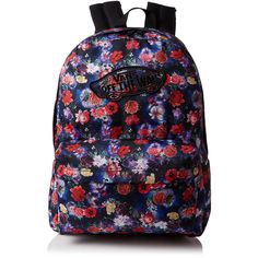 Vans unisex backpack Main zip compartment for your daily essentials Adjustable shoulder straps Front zip pocket with classic checkered print detail Lined interior 100% polyester 13" X 18" X 4" Volume: 22 L Imported Floral Backpack, Unisex Backpack, Checkered Print, Floral Canvas, Vans Off The Wall, Black Exterior, Backpack Bag, Daily Essentials, Black Backpack