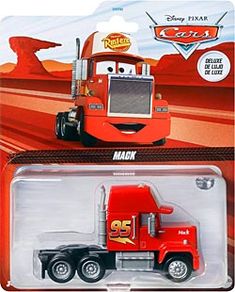 the disney pixar mack truck is red