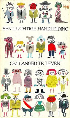 an old children's book with pictures of people in different colors and sizes on it