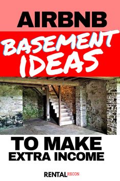 an advertisement with the words basement ideas to make extra income