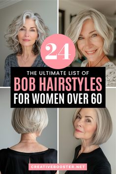 Grey Bob Hairstyles, Grey Bob, Short Wavy Bob, Layered Bob Short, Short Bobs, Bob Hairstyles For Thick