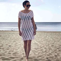 To make Afelia Beach Dress you will need:- Crochet Hook - 5 mm; US – J/10; UK – 4- Sample made from Madame Tricote Maxi 100 gr/ 3.5 oz; 565 m/ 617 yds, working 5 strands together, for size M you will need approx 6 balls- Other recommended yarn Yarn and Colors Epic- You may use any other cotton yarn that you like that match a gaugeGauge using dc stitches:10cm / 4 inch = 11 stitches and 6 rowsThe dress is one size with 2 sized ribbing, perfect fits for the following measurements:Bust – 33 - 39 inc Beach Dress Pattern, Crochet Beach Dress Pattern, Beach Coverup Pattern, Simple Dress Pattern, Crochet Beach Dress, Modern Crochet Patterns, Crochet Tunic, Quick Crochet, Crochet Dress Pattern