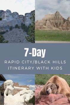 7-Day Rapid City/Black Hills, South Dakota Itinerary with Kids - SixSuitcaseTravel - Big Family Travel Hill City South Dakota, Jewel Cave National Monument, Jewel Cave, Midwest Road Trip, Trip Activities