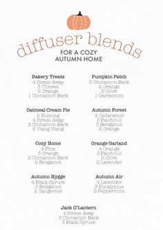 Fall Diffuser Blends Young Living, Fall Scents Essential Oils