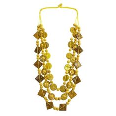 Description This is an Bohemia style retro necklace. It adds a certain elegant yet alluring to any outfit and a better choice of jewelry for daily wearing. Unique design necklace will be a perfect touch to your outfit and clothes. Makes a great present or addition to your jewelry box. Features - Color: Yellow - Material: Bead +Shell - Size: about 35 x 2 x 0.8cm - The necklace makes a great present or addition to your jewelry box. - This item is manufactured with premium natural wooden beads and Bohemian Brown Shell Necklace With Wooden Beads, Yellow Bohemian Hand-strung Necklaces, Bohemian Adjustable Shell-shaped Necklace, Bohemian Brown Shell-shaped Jewelry, Bohemia Style, Boho Style Necklaces, Bohemian Multicolor Shell-shaped Necklace, Coconut Shell, Bead Shop