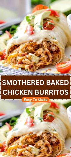 two images showing the different types of burritos