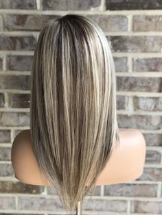 Blonde Shadow Root, V Cut Hair, Dark Ombre Hair, Glitter Shadow, Brown Ombre Hair, Ombre Hair Blonde, Shadow Root, Wig Human Hair