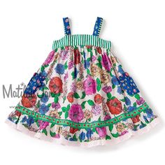 Adorable Sundress For Your Tween! Playful Floral Print Dress For Playwear, Playful Floral Print Playwear Dress, Pink Floral Print Sundress For Playtime, Cute Multicolor Sundress For Garden Party, Playful Pink Dress For Garden Party, Floral Print Sundress For Playtime, Playful Pink Sundress For Playdate, Playtime Floral Print Sundress, Pink Spring Sundress For Playwear