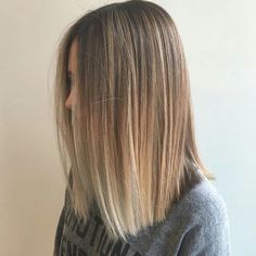 Balayage Straight, Balayage Straight Hair, Long Bobs, Straight Hairstyles Medium, Medium Long Hair, Short Hairstyle, Ash Blonde, Platinum Blonde, Layered Hair