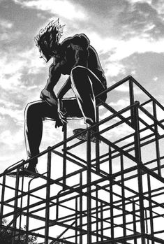 a man riding a skateboard up the side of a metal structure under a cloudy sky