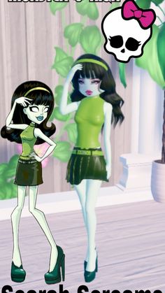 I recreated Scarlet Screams outfit from Monster High in Dress to Impress!💚 I hope u like it! This outfit could work with themes: cosplay, monster high, green, cartoon, fantasy, doll ❣️  #scarahscreams #monsterhigh #roblox #dresstoimpress #outfit #cosplay #green #game Monster Hight Outfits Dti, Monster High Dolls Dress To Impress, Monsterhigh Dress To Impress Outfit, Dti Theme Plant Monster Outfit, Di Monster High, Monster Highschool Dress To Impress, Dress To Impress Moster High, Monster High Outfit Dress To Impress, Moster High Dti Outfit