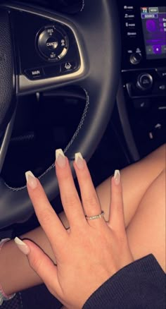 Preppy Acrylic Nails, Emily Paulichi, Prom Nail Inspo, Red Tip Nails, Country Acrylic Nails, Baby Boomer Nails, Emoji Nails, Engagement Nails, Spring Break Nails