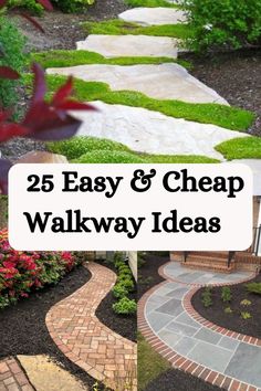 25 easy and cheap walkway ideas to make your yard look amazing in the summertime