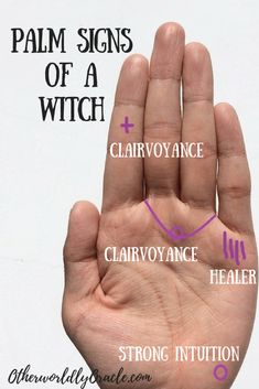 Signs Of A Witch, Being A Witch, Palmistry Reading, Be A Witch, Witch Board, Witch Signs