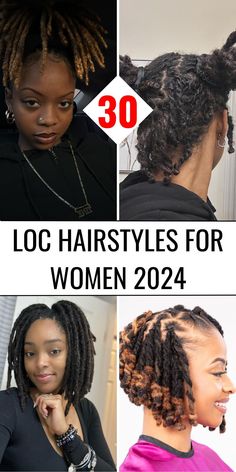 Check out the top loc hairstyles for women 2024, showcasing beautiful dreadlocks styles for every event. From short starter locs to long, flowing dreads, these styles are perfect for natural hair and faux loc lovers. Try a crochet faux loc style for a soft and cute look or go for a shoulder-length updo for weddings and proms. With ideas for no retwist and retwist styles, you'll find the perfect look for any occasion. Low Tension Loc Styles, Flat Twist Loc Styles, Medium Size Locs Black Women, Long Dreads Styles For Women, Short Loc Styles For Women Updo, Twist Loc Styles, Loc Updo Styles Short, Half Up Half Down Loc Styles, Loc Tutorials