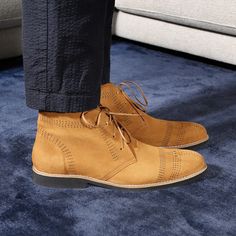 Mens Chukkas, Chukka Boots Men, Desert Boots, Mens Shoes Boots, Comfy Shoes, Yellow Orange, Chukka Boots, Nice Shoes, New Shoes