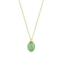 This stunning Minimalist Aventurine Gold Necklace will capture your heart with its unique design.  Wear this wonderful necklace all day, to be able to have warded off negative energies, remain centered, and attract success. This necklace is a perfect gift for yourself or someone else looking for a powerful energy piece to assist with creating balance in their lives. Feel your power lift, positive energies transcend, and watch your confidence skyrocket!  Crafted in sparkling Gold vermeil this gorgeous jewelry makes the perfect gift for any occasion. You can wear our skin-friendly marvelous Gold Vermeil Jewelry all your life cause it is a 3 microns thick layer of 24K solid gold on sterling silver, up to 6 times thicker than the average gold-plated jewelry found on the market.  👉 Qualified H Gold Aventurine Necklace With Gemstone, Gold Aventurine Gemstone Necklace, Oval Jade Gold Necklace, Attract Success, Necklace Birthstone, Gold Vermeil Jewelry, Powerful Energy, Jewelry Organizer Box, Engagement Ring Sizes