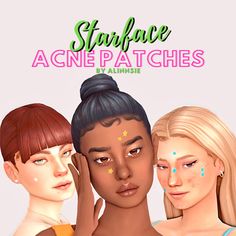 three women with different skin types and their name on the cover of an advert