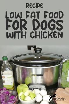 Homemade Low Fat Dog Food Recipe Low Fat Chicken Recipes, Chicken Delight, Cook Dog Food, Low Fat Chicken