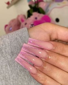 Kiarah 🍒 on Instagram: "Pink V set 🌸 Products used 👇🏼 @makarttpro “Pink silk” “Kobe pink” gel color “Disco pink” gel color Liner brush Discount code MIAKAY✨ #explore #explorepage #nails #nailsofinstagram #nailart #acrylicnails #longnails #mattenails #viral #nailinspo #nailinspiration #nailtech #nailtrends #nailtutorialvideo #nailtutorials #sna #prettynails" 2 Tone Pink Nails, Ballerina Pink Nails, Overlay Ideas, Color Liner, Nail Tutorial Videos, Long Square Nails, Pink Gel, Liner Brush, Goth Nails