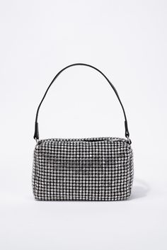 Introducing the Betsy Rhinestone Evening Bag. This elegant and stylish bag features stunning rhinestone detailing, adding a touch of glamour to any outfit. With its compact size, it's perfect for carrying all your evening essentials. Elevate your look and make a statement with the Betsy Rhinestone Evening Bag. SizeH: 5"W: 7.5"D: 2.75" QualityMade with quality Materials for endurance. ImportedBAG12254 Black Handheld Evening Bag With Rhinestones, Black Rhinestone Evening Bag, Glamorous Black Rhinestone Shoulder Bag, Designer Black Evening Bag With Silver-tone Hardware, Luxury Hand-embellished Black Evening Bag, Crystal Champagne, Elevate Your Look, First They Came, D 2