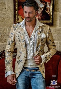 Satin Suits, Shantung Silk, Dapper Mens Fashion, Colorful Clothes, Embroidered Shawl, Beige Outfit, Custom Suit, Wedding Suit