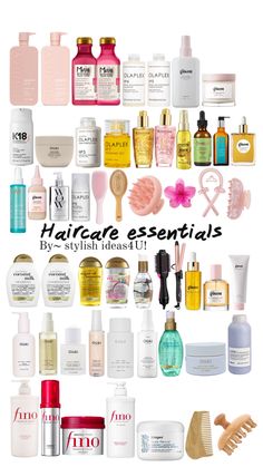 Haircare essentials! Beer For Hair, Curly Hair Care Routine, Hair Color Streaks, Hairstyles For Layered Hair