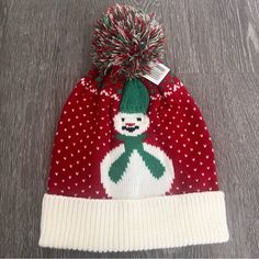 Super Cute + Cozy Nwt Christmas Sock Cap! Christmas Sock, Christmas Socks, Christmas Hat, Lady In Red, Super Cute, Socks, Women Accessories, Hats, Christmas